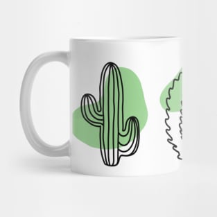 Cactus Line Drawing 2 Mug